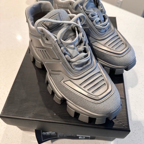 Prada Cloudbust Chunky Sneakers -Silver - Picture 1 of 12